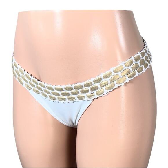 BS06 BEACH BUNNY Kira Skimpy Bottoms SZ XL $110 - Picture 5 of 14